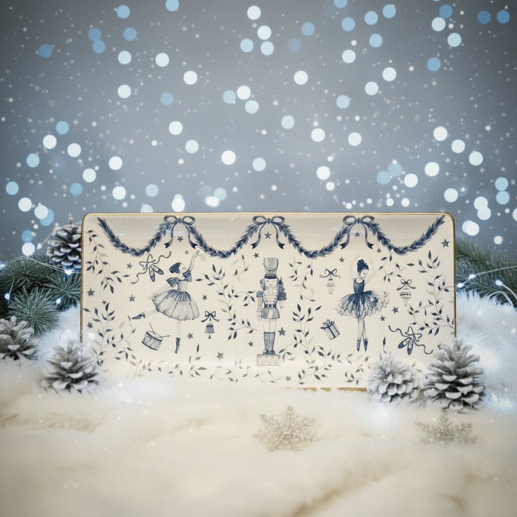 Stoneware Ballerinas & Nutcracker Tray