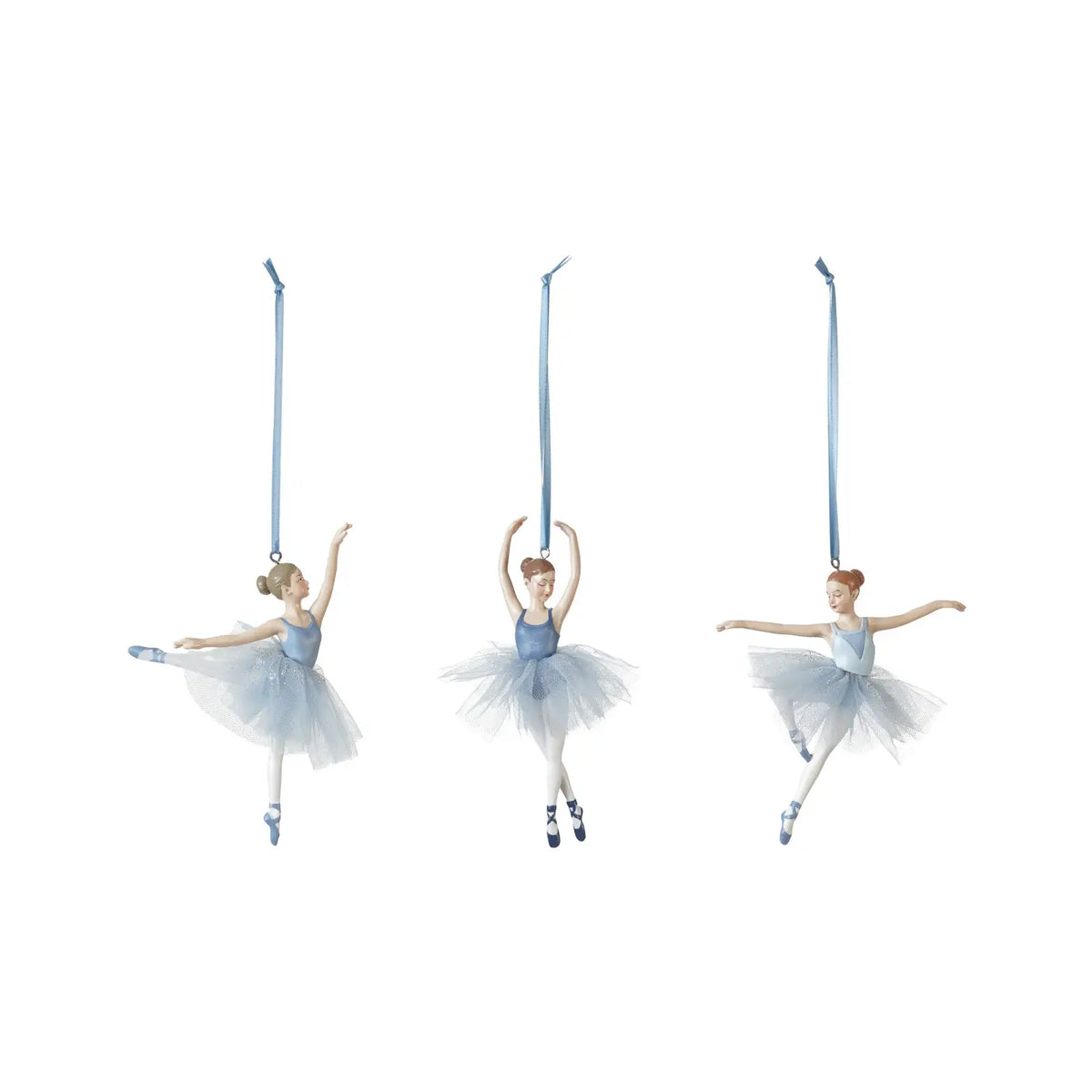 Resin Blue Tutu Ballerina Ornament
