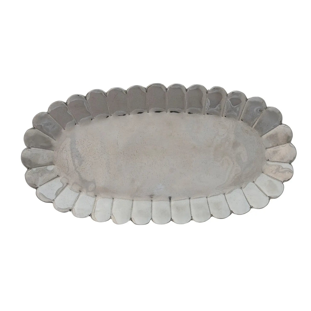 Metal Scalloped Tray