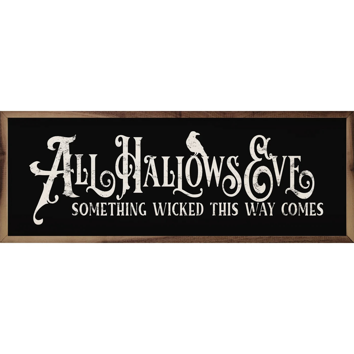 All Hallows Eve Something Wicked Wood Framed Print