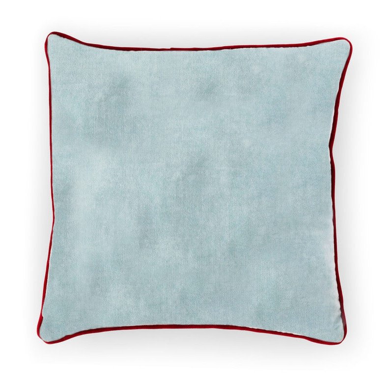 Alpine Embroidered Pattern Velvet Pillow