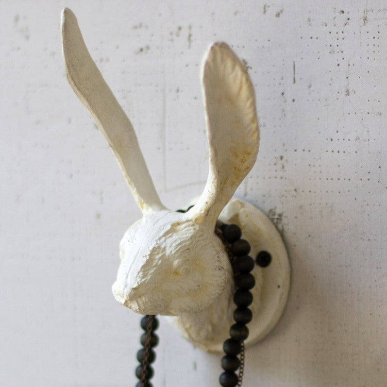 Antique White Iron Rabbit Hook