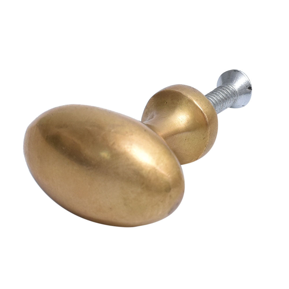 Antiqued Brass Oval Knob