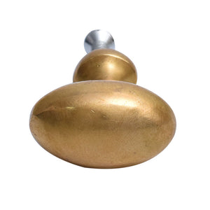 Antiqued Brass Oval Knob