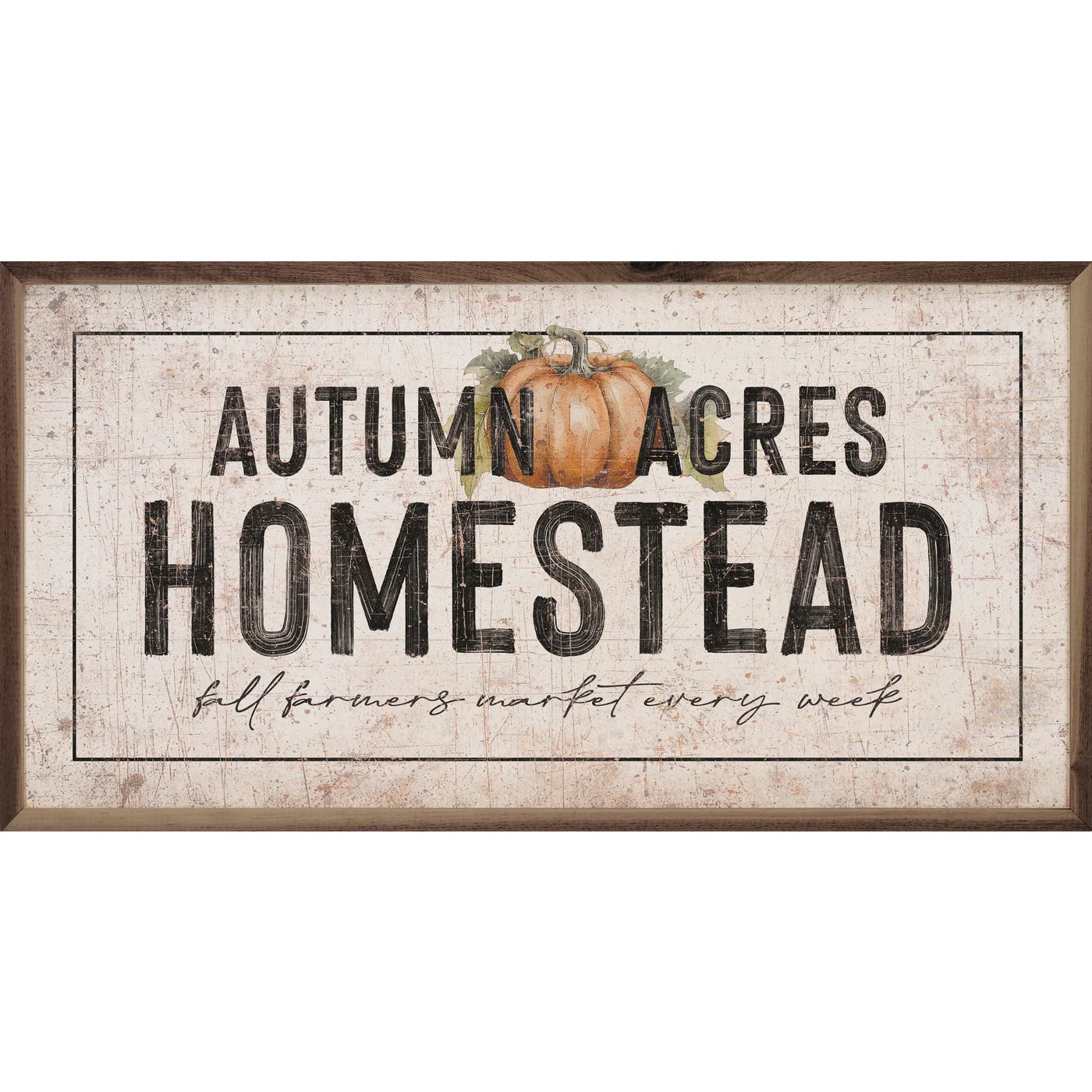 Autumn Acres Homestead Wood Framed Print