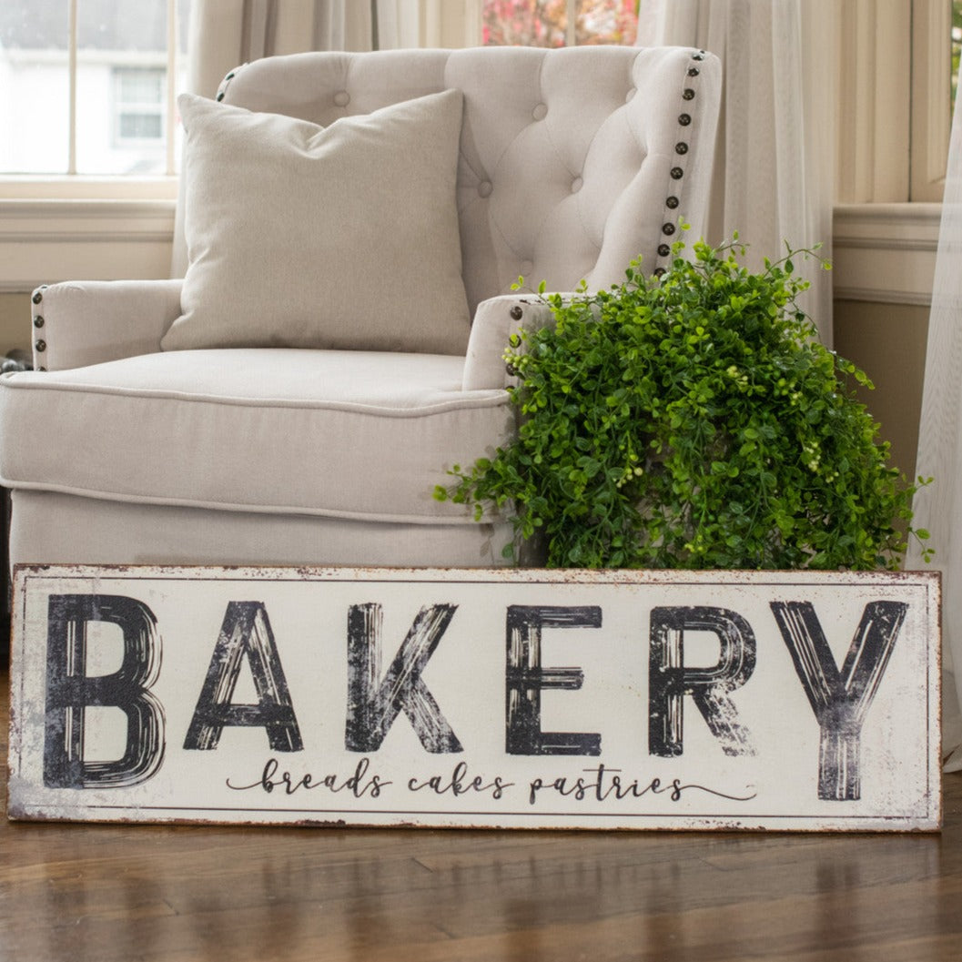 Bakery Breads Cakes Pastries Metal Sign