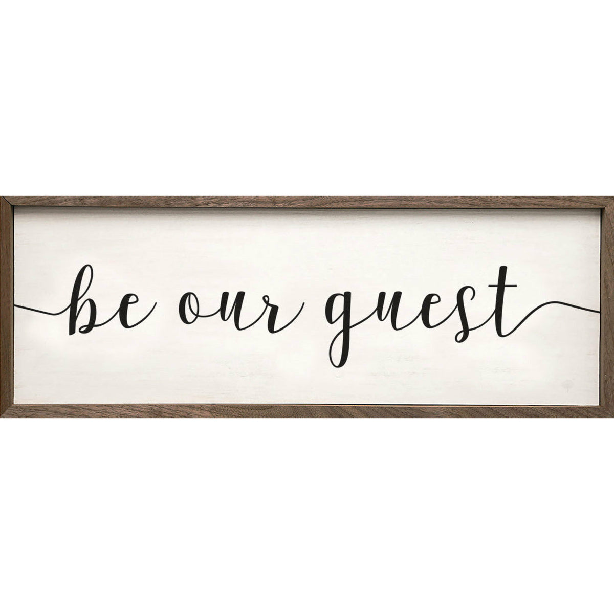 Be Our Guest Wood Framed Print