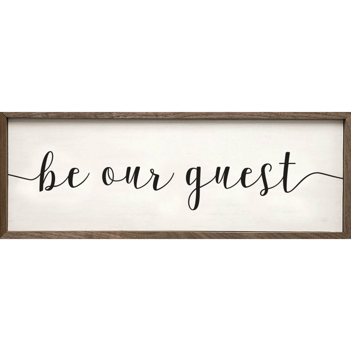 Be Our Guest Wood Framed Print