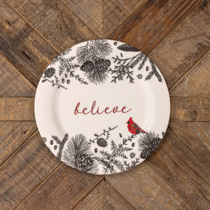 Believe Cardinal Plate