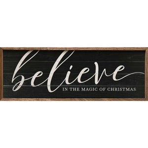 Believe In The Magic Of Christmas Wood Framed Print