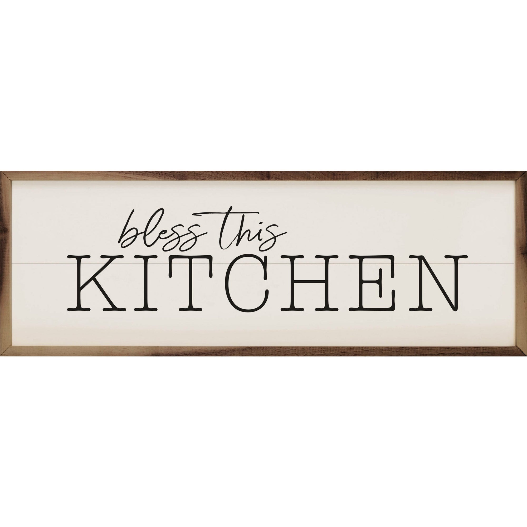 Bless This Kitchen Wood Framed Print