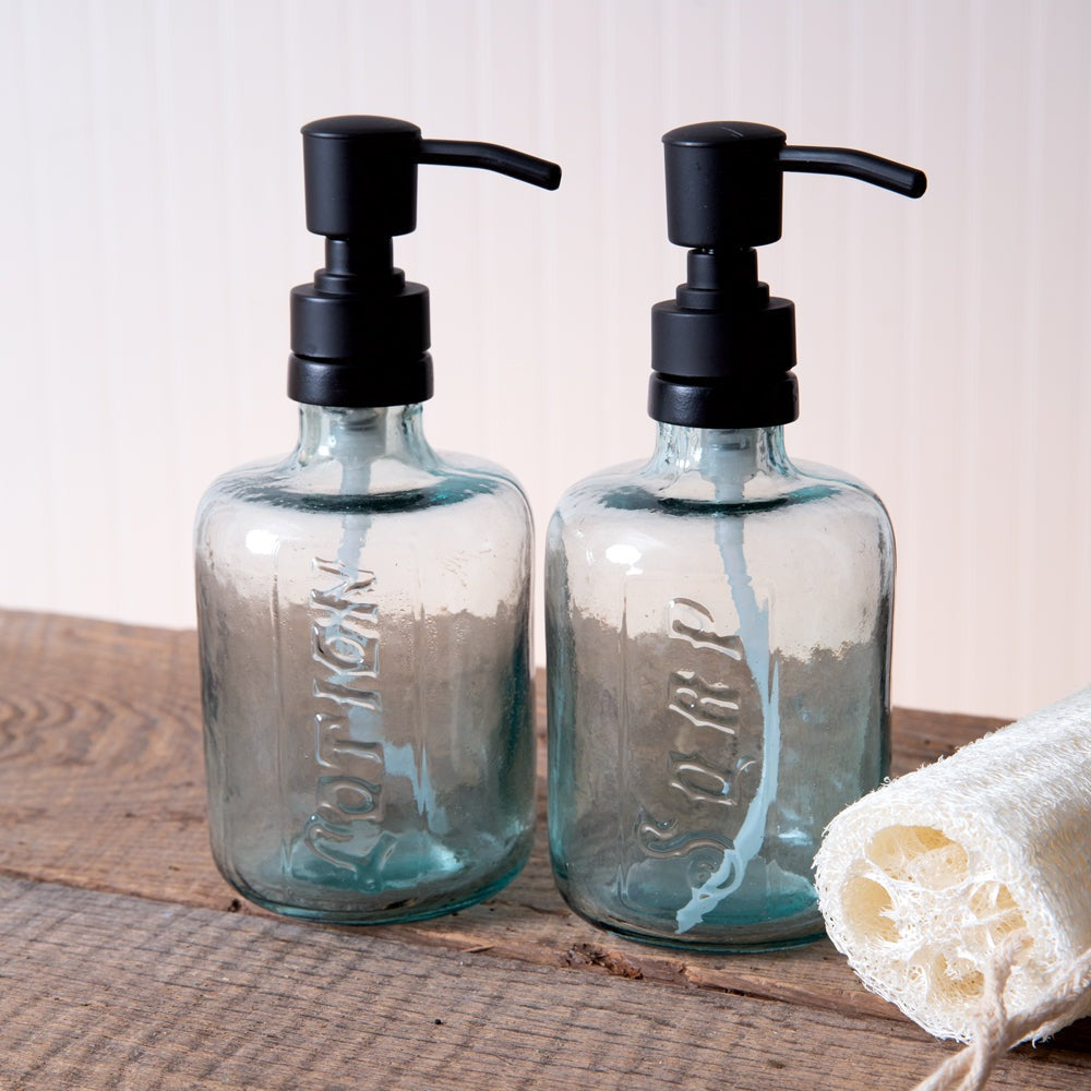 Bubble Glass Soap & Lotion Dispenser