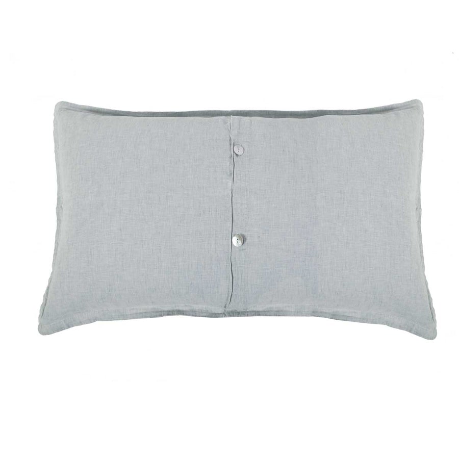 Carter Ivory/Denim Big Pillow by Pom at Home