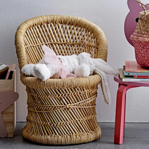 Child's Woven Bamboo & Rope Chair