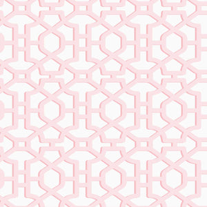 Chinois Lattice Pink Wallpaper