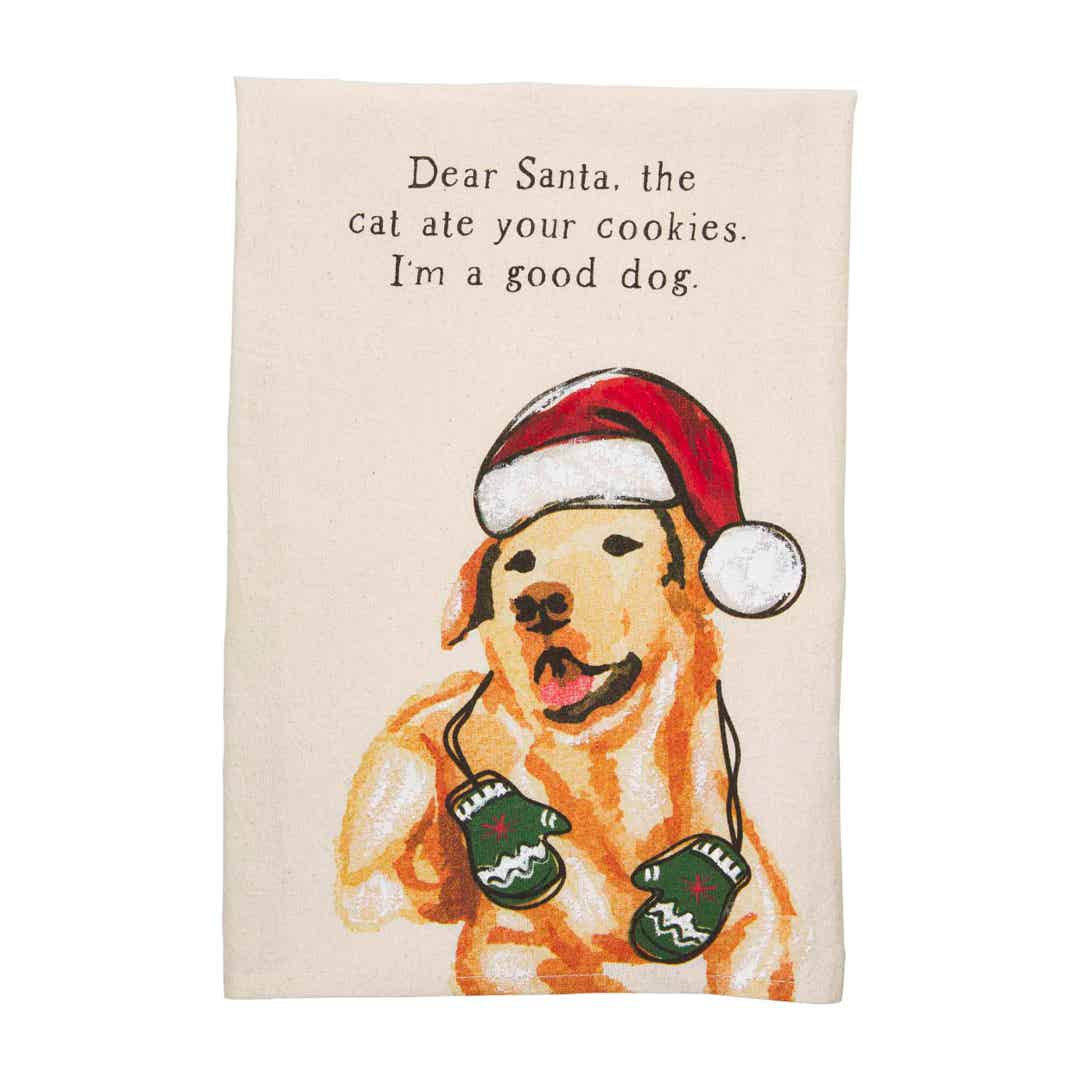 Christmas Dog Lover Hand Towel