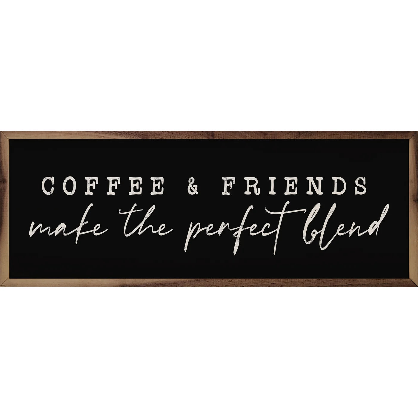 Coffee And Friends Wood Framed Print