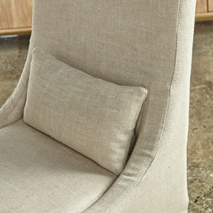 Colette Slipcover Bisque French Linen Dining Chair