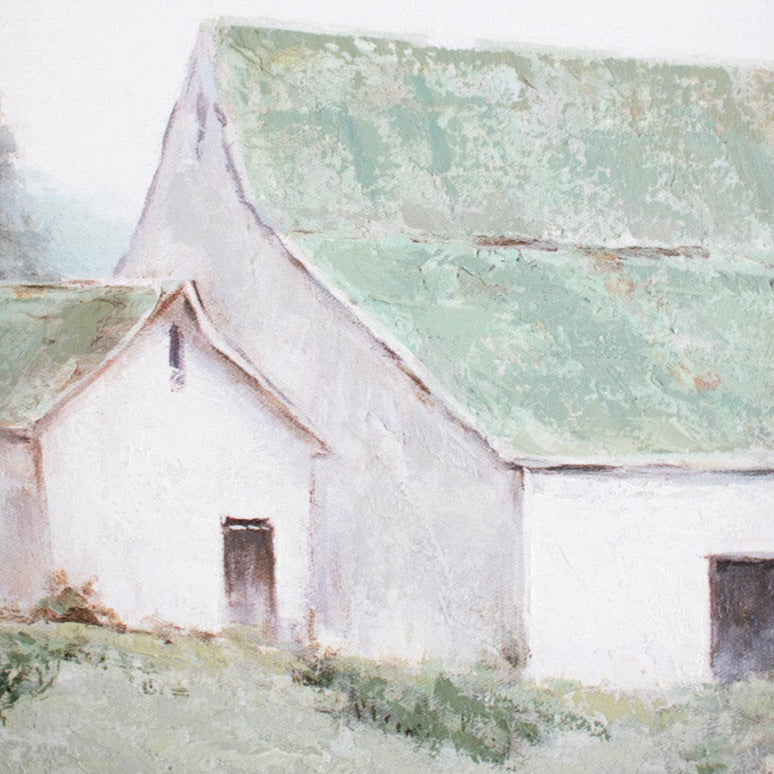 Countryside Barn Oil Painting