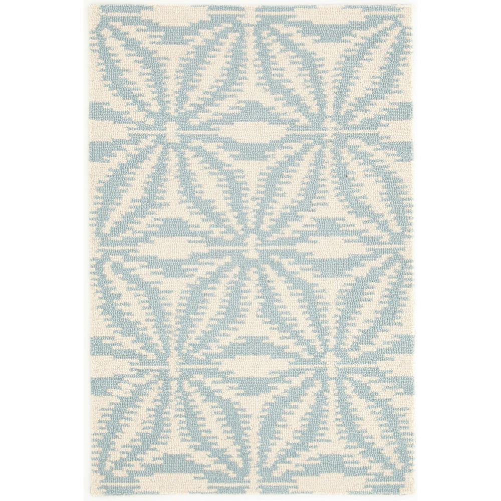 Dash & Albert Aster Sky Micro Hooked Wool Rug | A Cottage in the City