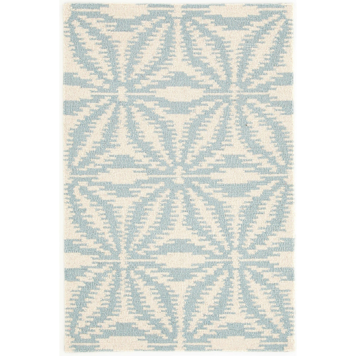 Dash & Albert Aster Sky Micro Hooked Wool Rug | A Cottage in the City