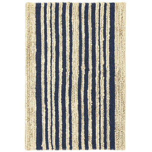 Dash & Albert Calder Stripe Navy Woven Jute Rug
