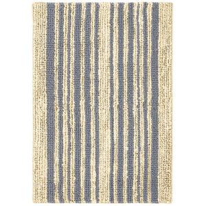 Dash & Albert Calder Stripe Pewter Blue Woven Jute Rug