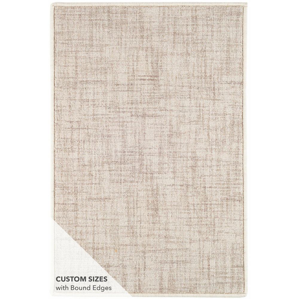 Dash & Albert Crosshatch Ivory Micro Hooked Wool Rug