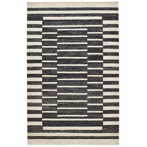 Dash & Albert Heights Charcoal Woven Wool Rug