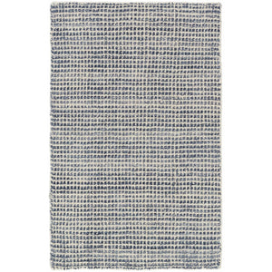 Dash & Albert Homer Blue Loom Knotted Wool/Viscose Rug