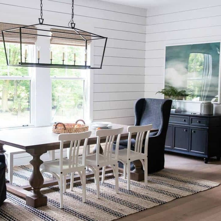 Dash & Albert Jute Ticking Indigo Woven Rug A Cottage in the City