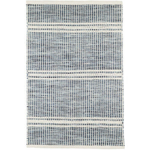 Dash & Albert Malta Blue Woven Wool Rug
