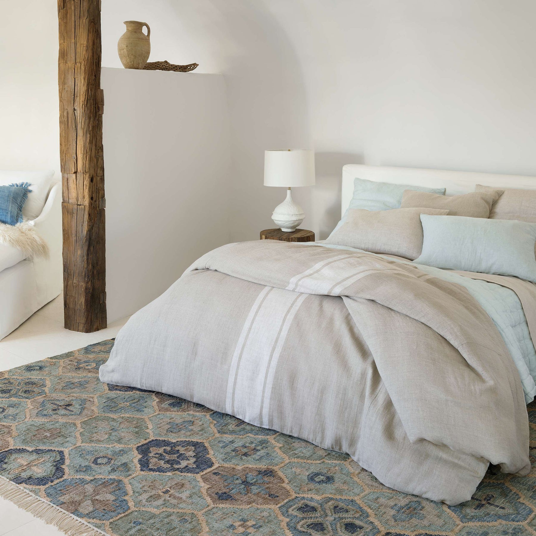 Dash & Albert Pali Blue Woven Jute Rug A Cottage in the City