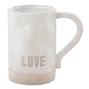 Debossed Ceramic Love & Joy Mug
