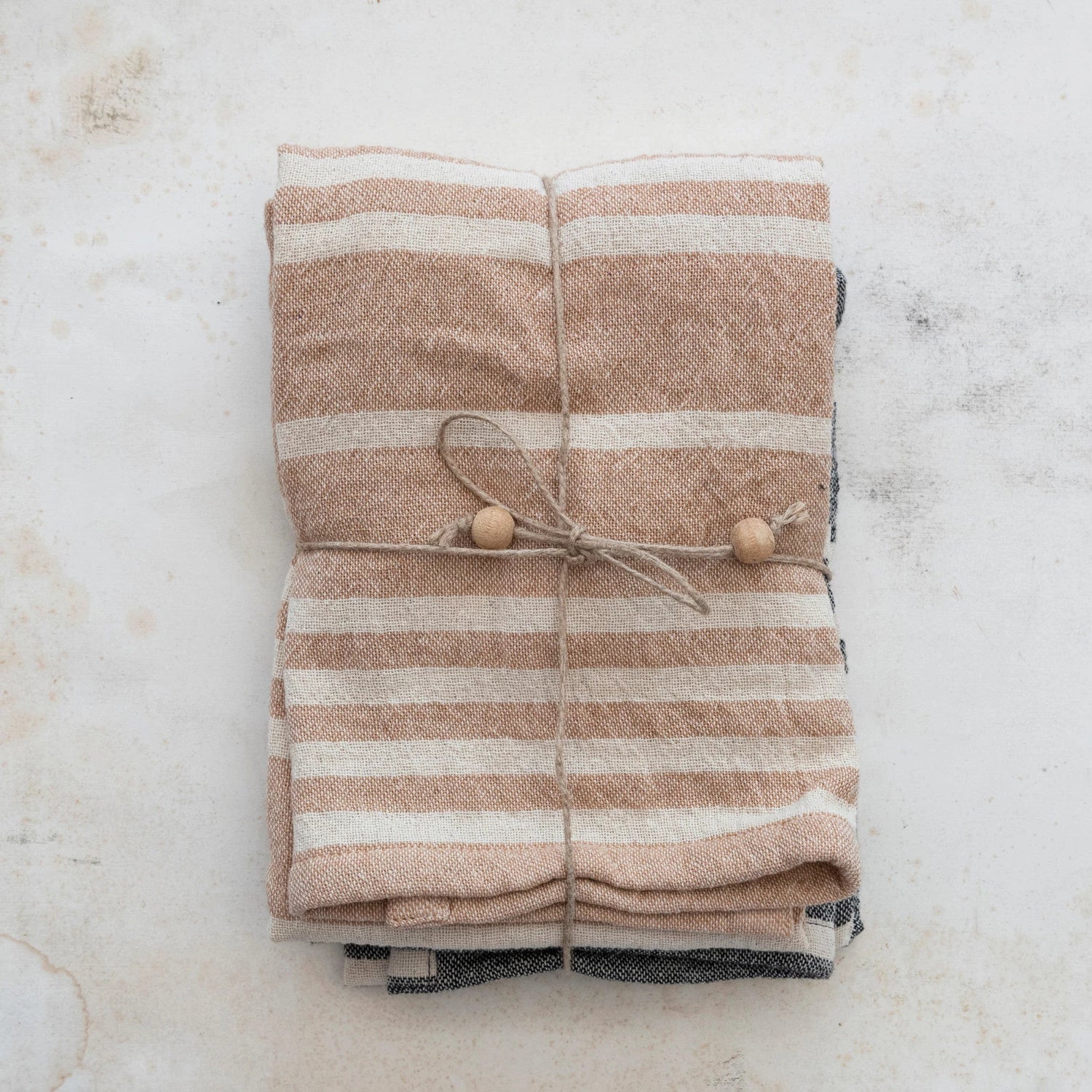 Double Cloth Striped Dish Towel Gift Set