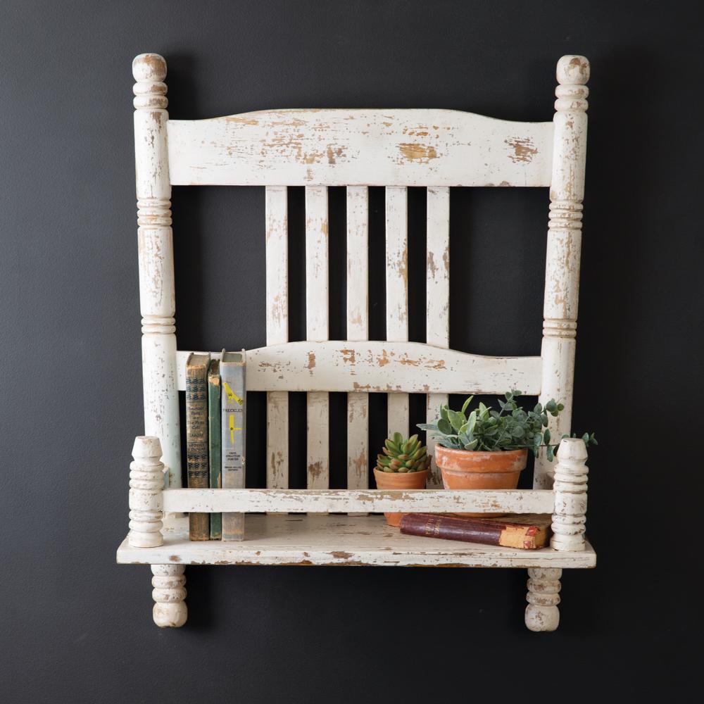 Farmhouse Chair Shelf