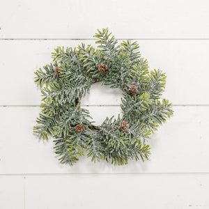 Flocked Hemlock Mini Wreath