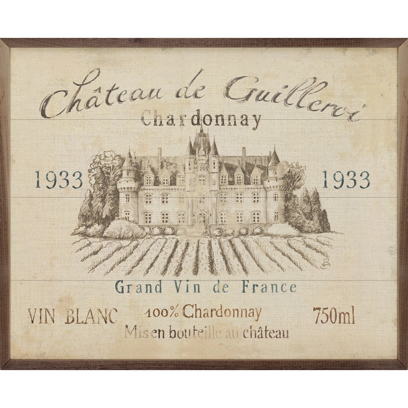 French Custom Label Vintage French Wine Labels