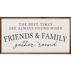 Friends And Family Wood Framed Print