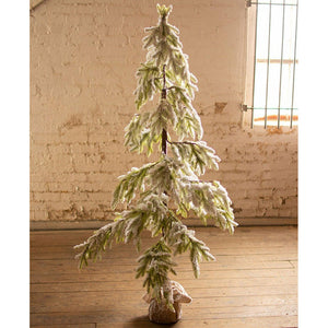 Frosted Faux Rustic Christmas Tree