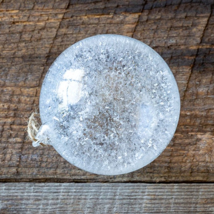 Frosted Glass Ball Ornament A Cottage in the City
