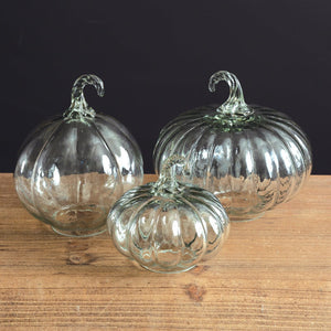 Glass Pumpkin Set