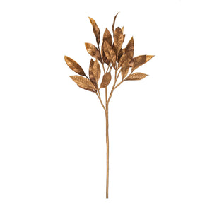 Gold Faux Cassia Leaf Pick