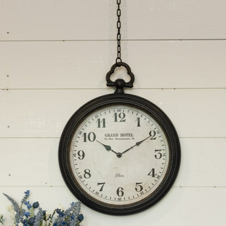 Grand Hotel Pocket Watch Wall Clock