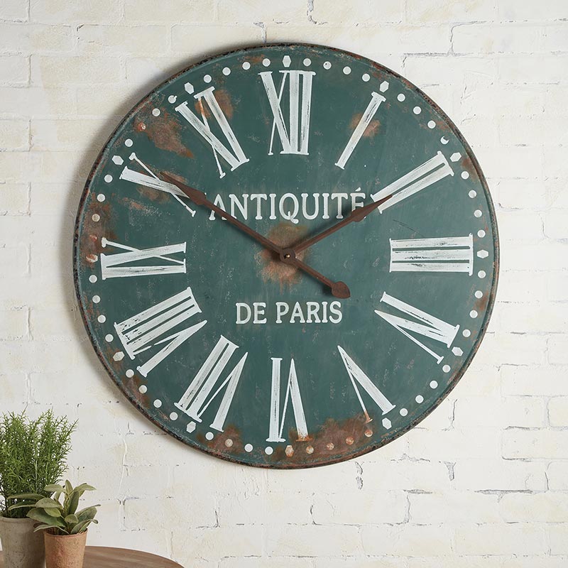 Green Iron Antiques Wall Clock