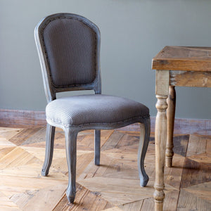 Grey Stripe Dining Chair Set
