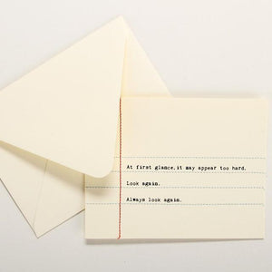 Hand Sewn Stationary At First Glance