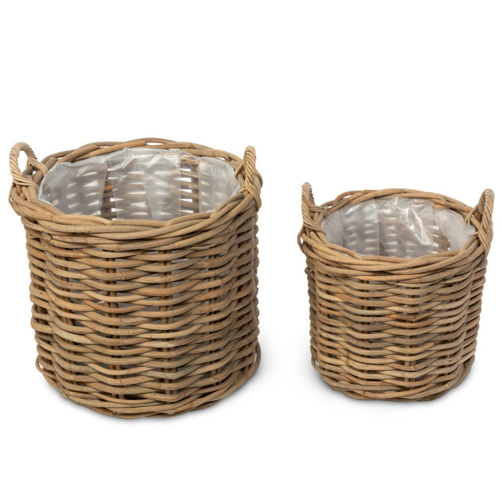 Handwoven Rattan Floor Basket