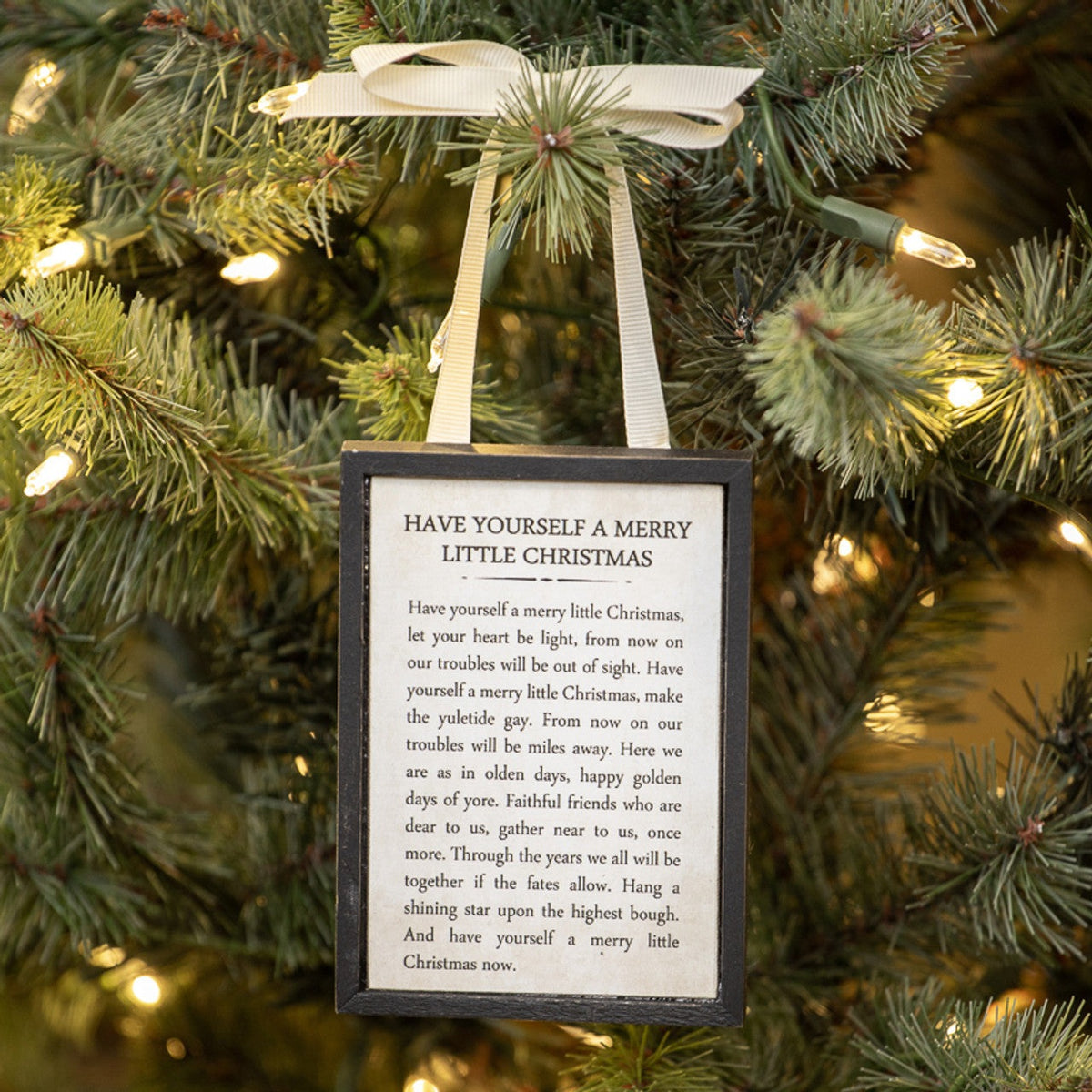 Have Yourself A Merry Little Christmas Sign Ornament