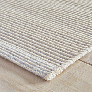 Haverhill French Blue Handwoven Cotton Rug